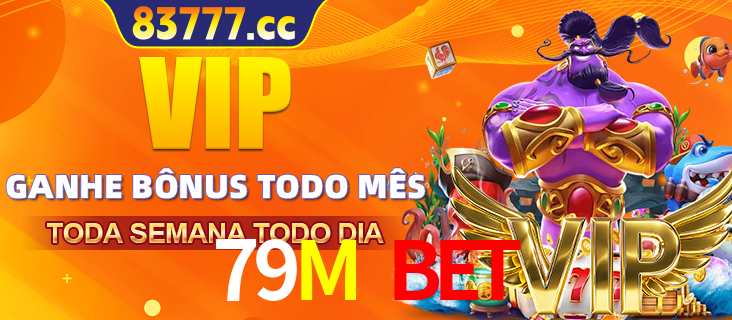 Banner promocional do 79M BET oferecendo 100% de recompensas adicionais contínuas para quem fizer o login diário (Daily sign-in), com um mascote de coelho.